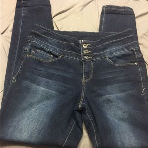 3 Button High waisted skinny jeans